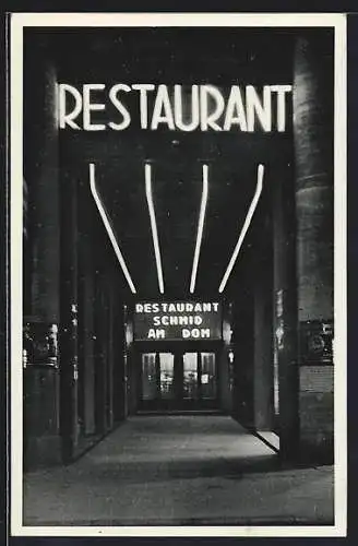 AK Köln, Restaurant Schmid am Dom