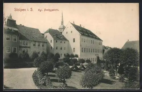 AK Stolpen i. S., Kgl. Amtsgericht mit Park