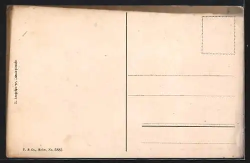 AK Lussinpiccolo, Promenade am Wasser mit Dampfer