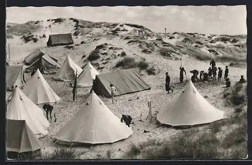 AK Dikjen-Deel /Sylt, Zeltlager in den Dünen