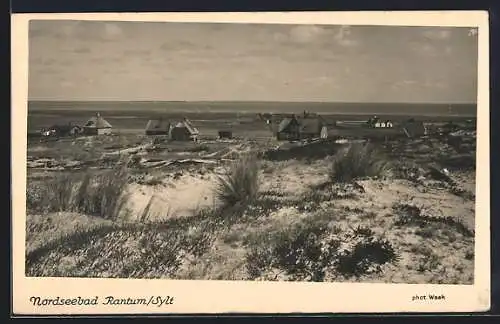 AK Rantum /Sylt, Ortsansicht von den Dünen aus