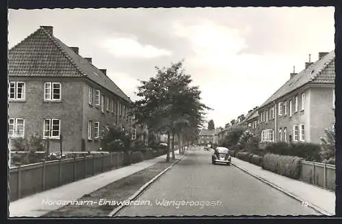 AK Nordenham-Einswarden, In der Wangeroogestrasse, VW-Käfer