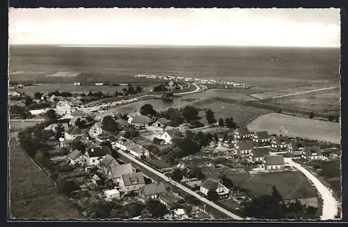 AK Horumersiel /Oldbg., Ortsansicht vom Flugzeug aus