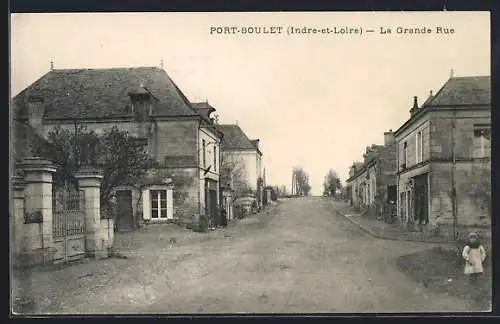 AK Port-Boulet /I.-et-L., La Grande Rue