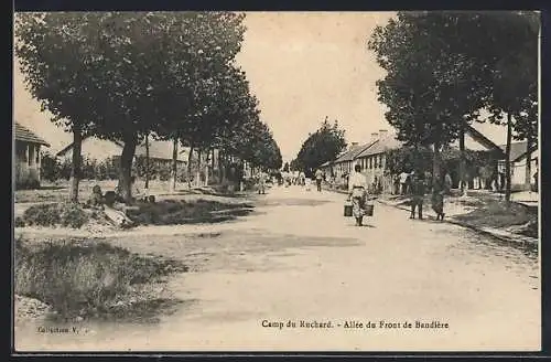 AK Camp du Ruchard, Allée du Front de Bandière