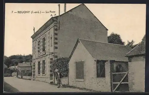 AK Reugny /I.-et-L., La Poste