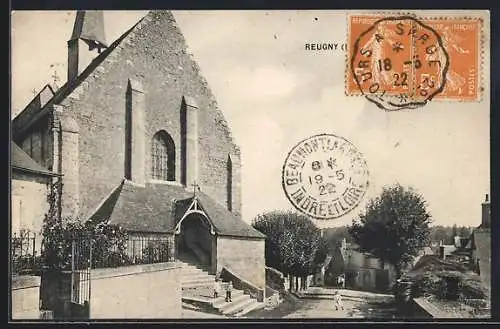 AK Reugny /I.-et-L., L`Eglise