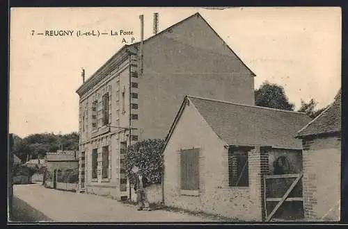 AK Reugny /I.-et-L., La Poste