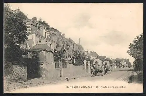 AK Rochecorbon, De Tours à Vouvray, Route de Rochecorbon