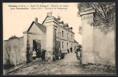 AK Villandry /I.-et-L., Asile St Edouard, Maison de repos pour Demoiselles