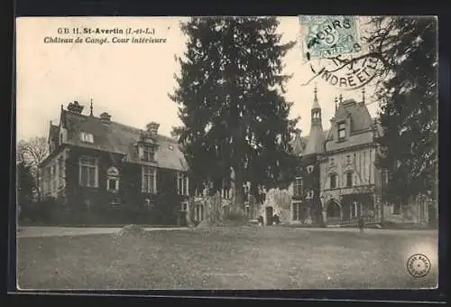 AK St-Avertin /I.-et-L., Chateau de Cangé, Cour intérieure