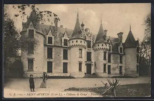 AK Saint-Avertin, Chateau de Cange, Facade principale