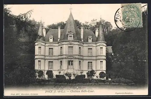 AK Pocé /I.-et-L., Chateau Belle-Cour