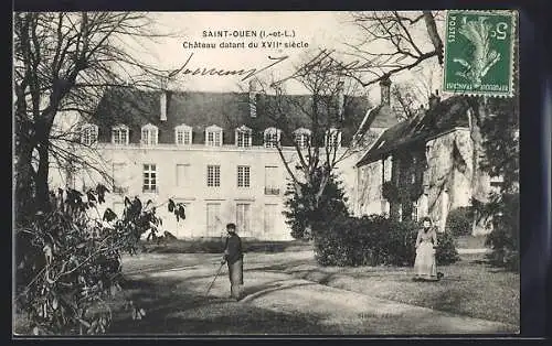 AK Saint-Ouen, Chateau datant du XVII. siecle