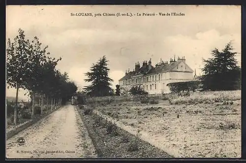 AK St. Louans /Chinon, Le Prieuré, Vue de l`Enclos