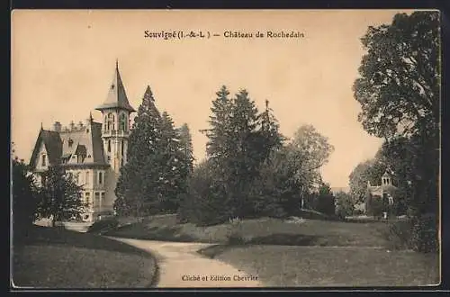 AK Souvigné /I.-et-L., Chateau de Rochedain