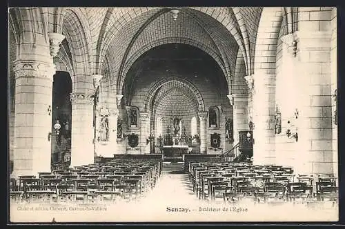 AK Sonzay /I.-et-L., Intérieur de l`Eglise