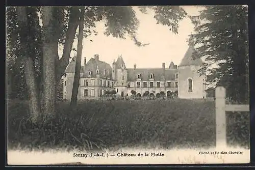 AK Sonzay /I.-et-L., Chateau de la Motte