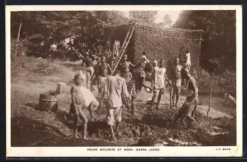 AK Sierra Leone, House builders at work