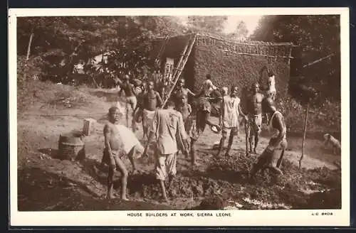 AK Sierra Leone, House builders at work