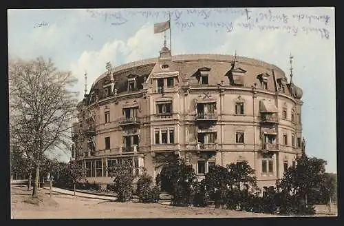 AK Bad Wildungen, Park-Hotel mit Strasse