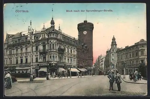 AK Cottbus, Blick nach der Spremberger-Strasse