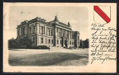 AK Strassburg i. E., Landesausschuss-Palais, Wappen