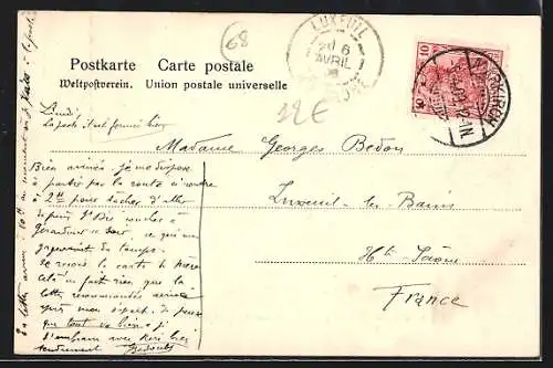 AK Markirch, St. Diedeler Vorstadt, Strassenpartie mit Bergblick