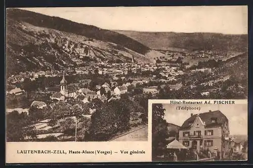 AK Lautenbach-Zell /Haute-Alsace, Hotel-Restaurant Ad. Fischer, Vue generale