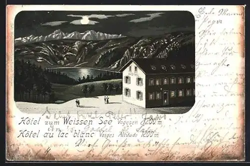 Lithographie Orbey, Hotel zum Weissen See