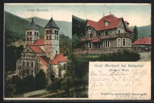 AK Gebweiler, Hotel Murbach Wolf, Abtei Murbach