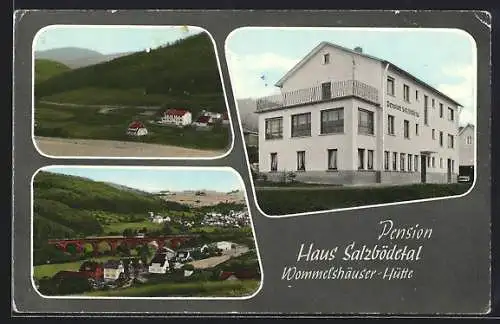 AK Wommelshäuser-Hütte, Pension Haus Salzbödetal, Ortsansicht