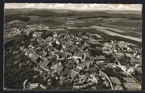 AK Dringenberg, Ortsansicht vom Flugzeug aus