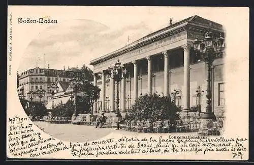 AK Baden-Baden, Conversationshaus mit Nachbarhäusern