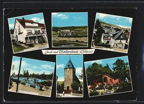 AK Ballersbach /Dillkreis, Pensionshaus, Gasthaus, Waldhaus