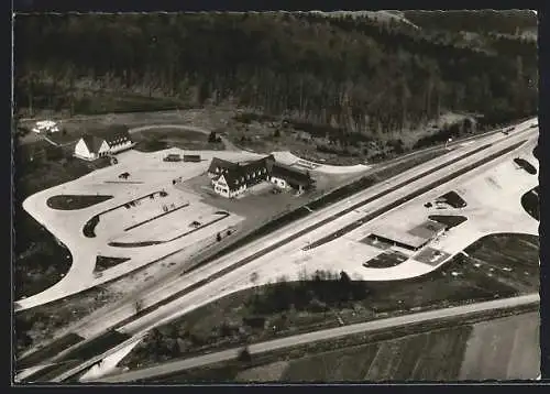 AK Giessen, Autobahn-Rasthaus Reinhardshain von Georg Schmiedel