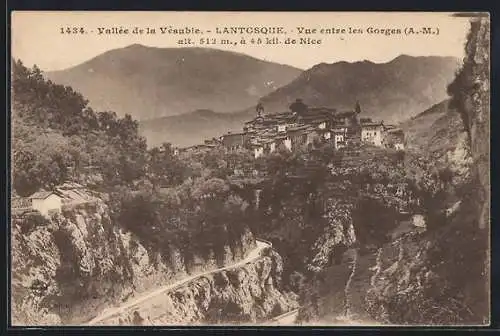 AK Lantosque /A.-M., Vallée de la Vésubie, Vue entre les Gorges