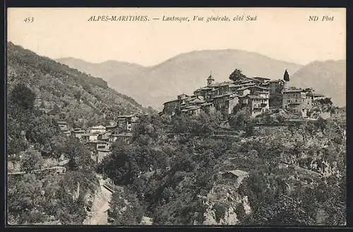 AK Lantosque /Alpes-Maritimes, Vue générale, Côté Sud