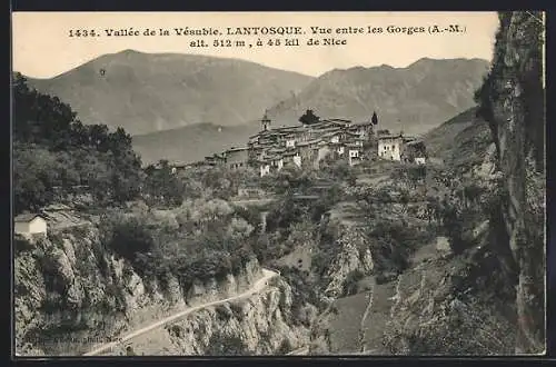 AK Lantosque, Vue entre les Gorges