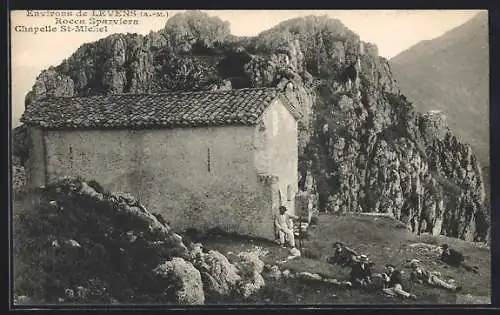 AK Levens /A.-M., Rocca Sparviera, Chapelle St-Michel