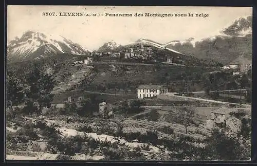 AK Levens, Panorama des Montagnes sous la neige