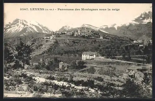 AK Levens, Panorama des Montagnes sous la neige