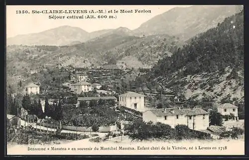 AK Ste-Claire-Levens /A.-M., Panorama et le Mont Ferion