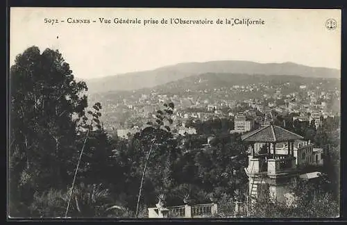 AK Cannes, Vue Générale prise de l `Observatoire de la Californie