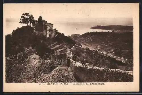 AK Menton /A.-M., Monastère des Annunciata