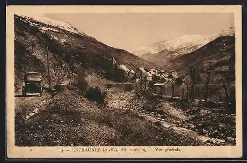 AK Entraunes /A.-M., Vue générales