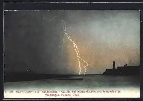 AK Habana, Morro Castle in a Thunderstorm