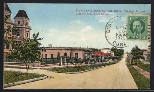 AK Santiago de Cuba, Avenida de la República, Vista Alegre