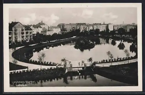 AK Landsberg-Gorzow Wlkp, Blick auf den Stadtpark