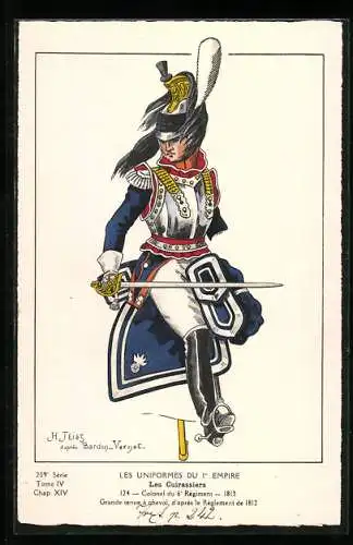 AK Les Cuirassiers, Colonel du 6e Régiment, 1813